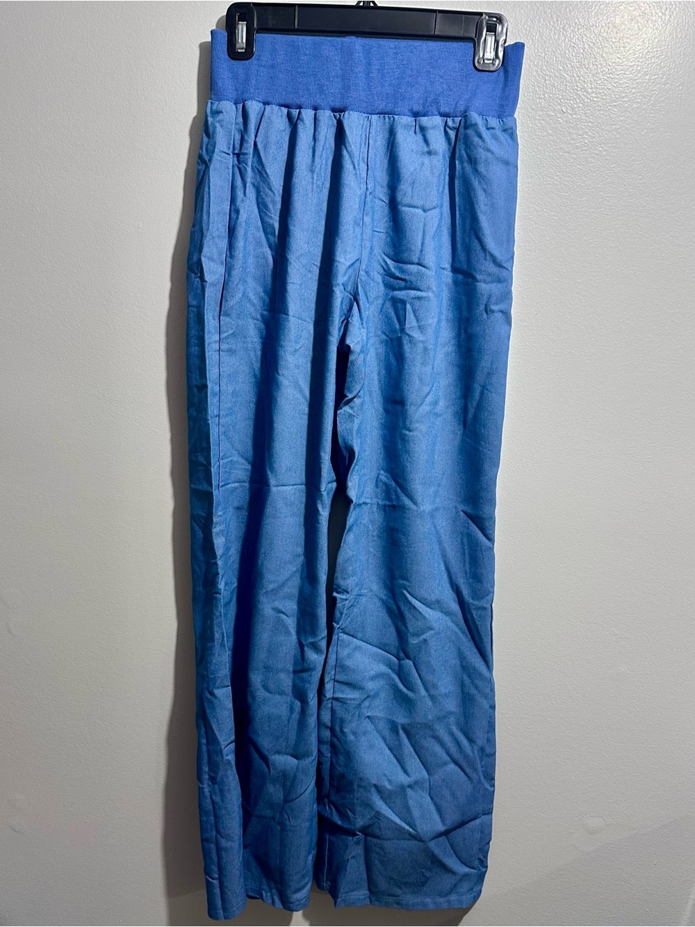 Wide Leg Pull-On Pants Blue Size M (1481)